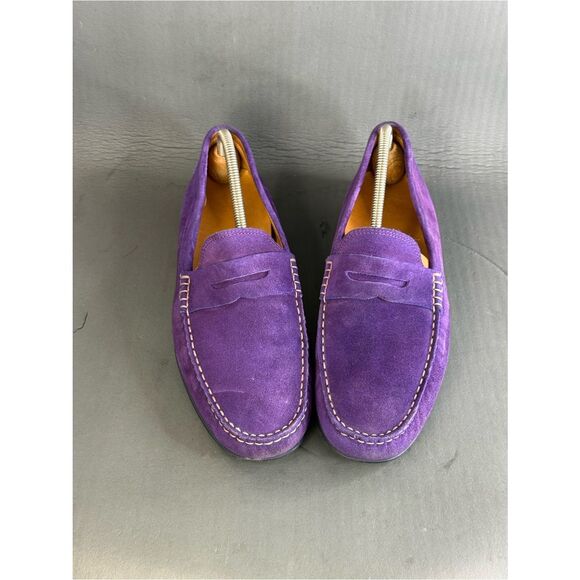 AUSTIN HELLER CUSTOM PURPLE DRIVERs loafer shoes men’s size 10.5 main image 8